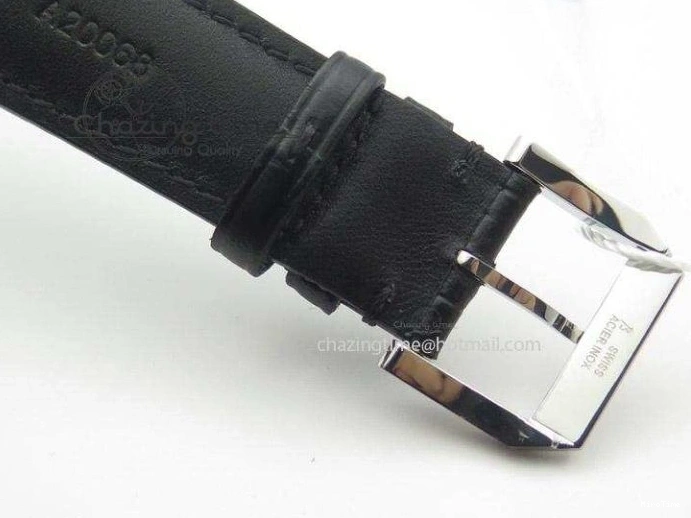 MIROTIME 0121 Portuguese IW545407 Black Dial ZF 1:1 Best Edition On Dark Blue Leather Strap DailyWear 7337